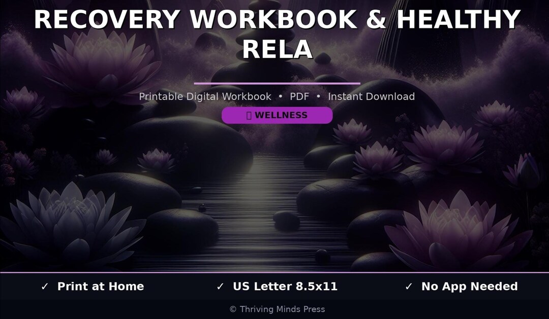 Codependency Recovery Workbook Printable PDF - Etsy