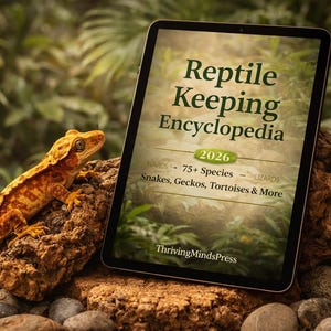 Reptilien Haltung Enzyklopädie 2026 | 75+ Tierarten | Eidechse Schlange Gecko Schildkröte Pflegeanleitung | Sofort PDF Download