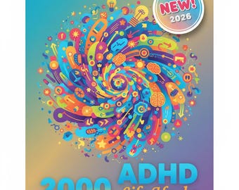 2000 ADHD Life Hacks for 2026 Ebook | Digital Productivity Guide for Adults