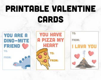 Printable Valentine's Cards for Class