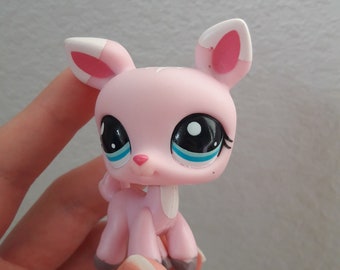 Vintage 2007 Hasbro Littlest Pet Shop pink fawn deer #1819 rare authentic pre-owned collection item