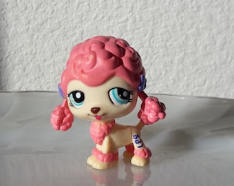 Vintage 2007 Hasbro Littlest Pet Shop rare pink poodle #1520 authentic pre-owned collection item