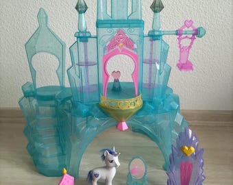 Vintage Hasbro My Little Pony G4 Friendship is Magic - Crystal Empire Castle - blue castle MLP WORKING