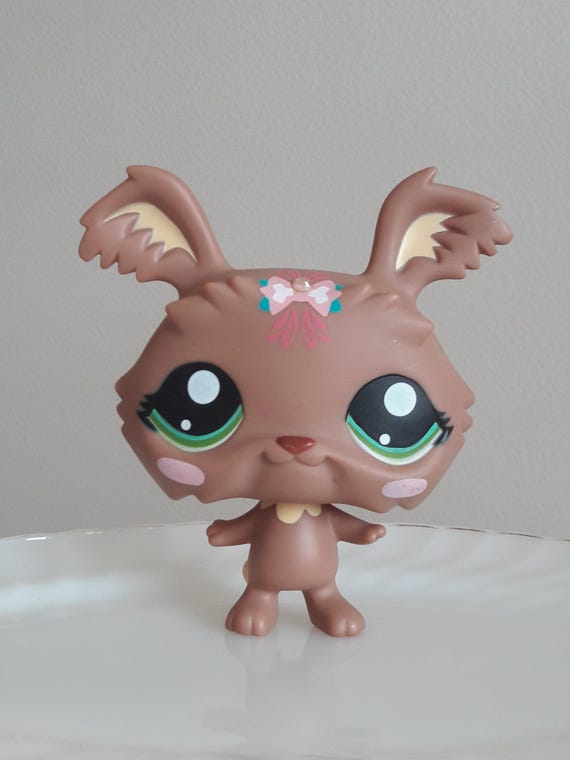 Figurine Littlest Pet Shop LPS #398 - Chien Yorkshire, Occasion, Univers Des Animaux Miniatures