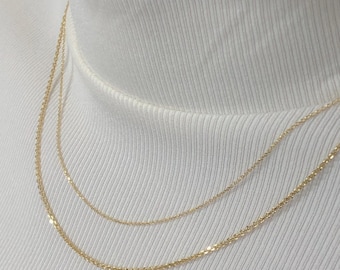 Colar de ouro amarelo 585 com corrente de âncora, corrente de ouro nobre de ouro verdadeiro de 14 quilates Mondello, perfeito para presente de pingente para noiva, mãe, bebê