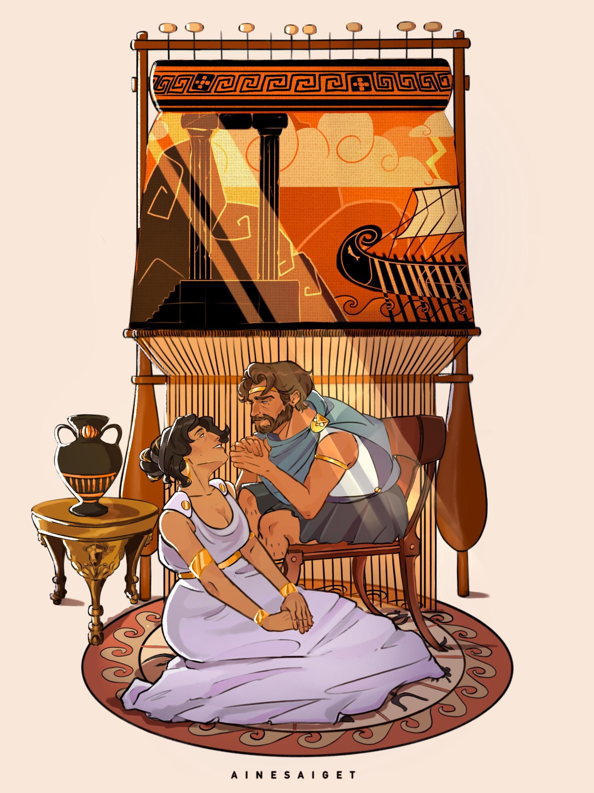 EPIC Saga - Odysseus & Penelope Poster Print - Etsy