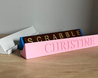 Personalised Scrabble Tile Holder, Scrabble Accessorie