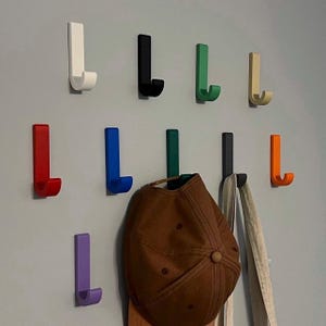 Färgglada väggkrokar, Hög lastkapacitet, Skruvmonterad