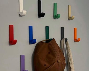 Colourful Wall Hooks, High load capacity, Screw mounted