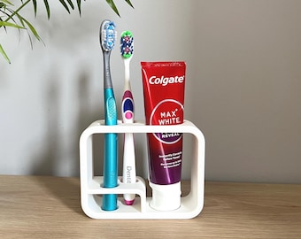 PLA Toothbrush and Toothpaste Holder, Bathroom Organizer