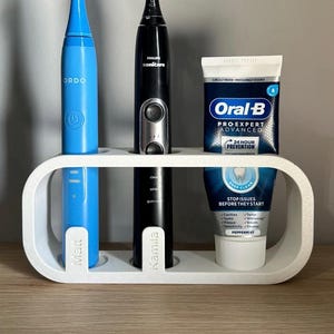 Personalised Electric toothbrush holder and Toothpaste Holder