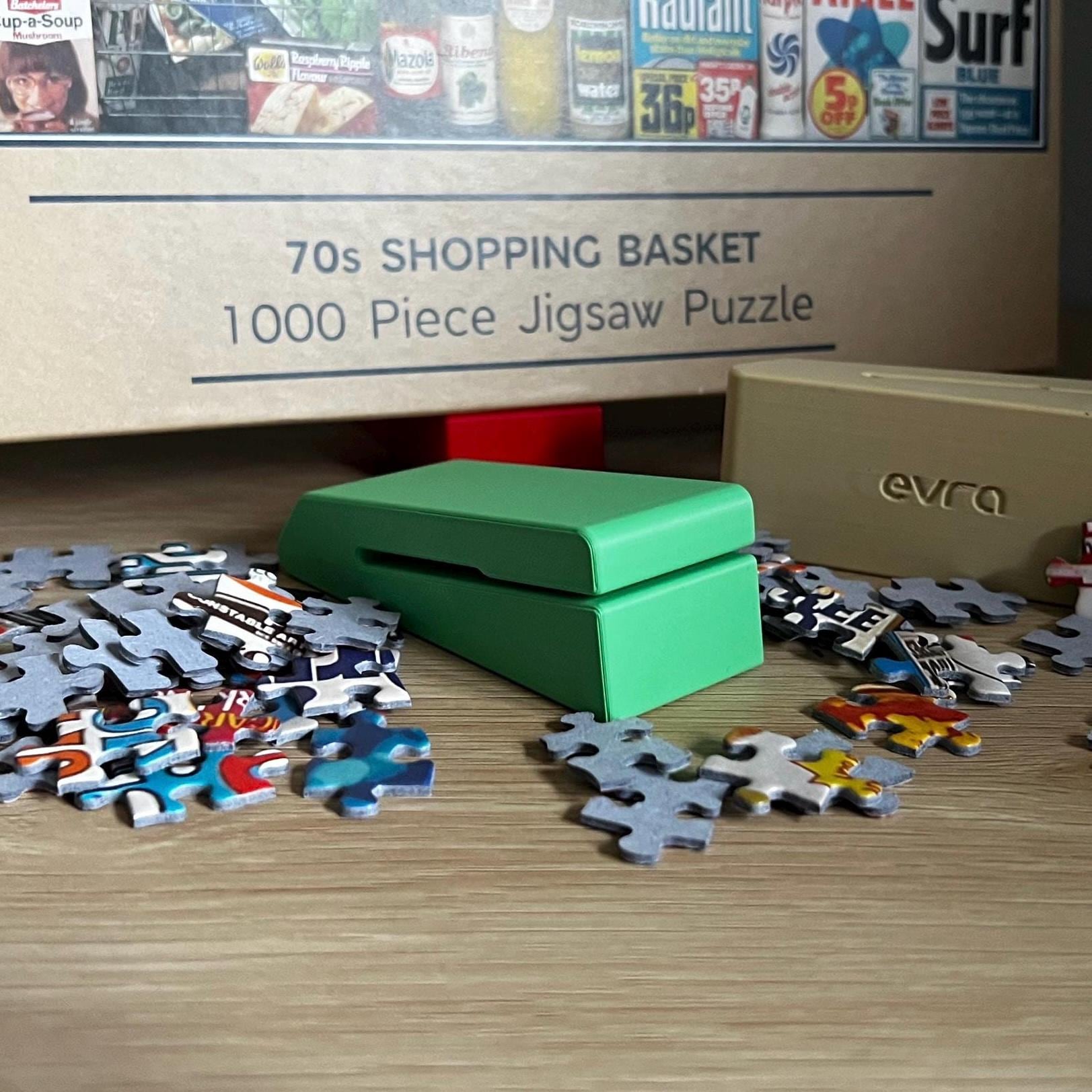 Support compact avec couvercle pour boîte de puzzle, rangement facile Puzzle Buddy