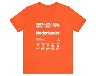 100% Nederlands t-shirt. Nederlands t-shirt. Holland. Nederland. Oranje t-shirt. Nederlands oranje shirt. Koningsdag t-shirt. Koningsdag t-shirt