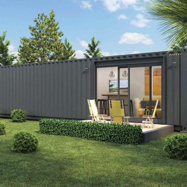 40'x8' Shipping Container Home Plan Design Titian 40ft