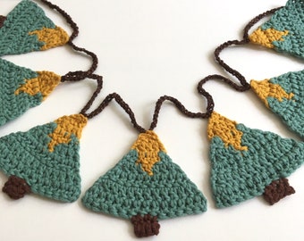 K-Christmas Bunting - Crochet Christmas Garland Pattern PDF - Festive Bunting Decoration - Easy