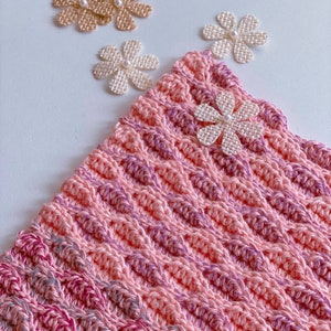 Sweet Almonds Shawl - Asymmetrical Wave Crochet Shawl Pattern PDF - Cotton Yarn - Advanced Beginner image 10