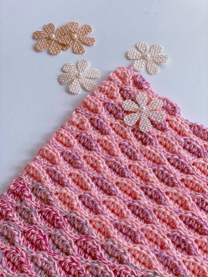Sweet Almonds Shawl - Asymmetrical Wave Crochet Shawl Pattern PDF - Cotton Yarn - Advanced Beginner image 10