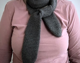 Eddy Scarf Crochet Pattern – Amigurumi Inspired Narrow Necktie Style (PDF)