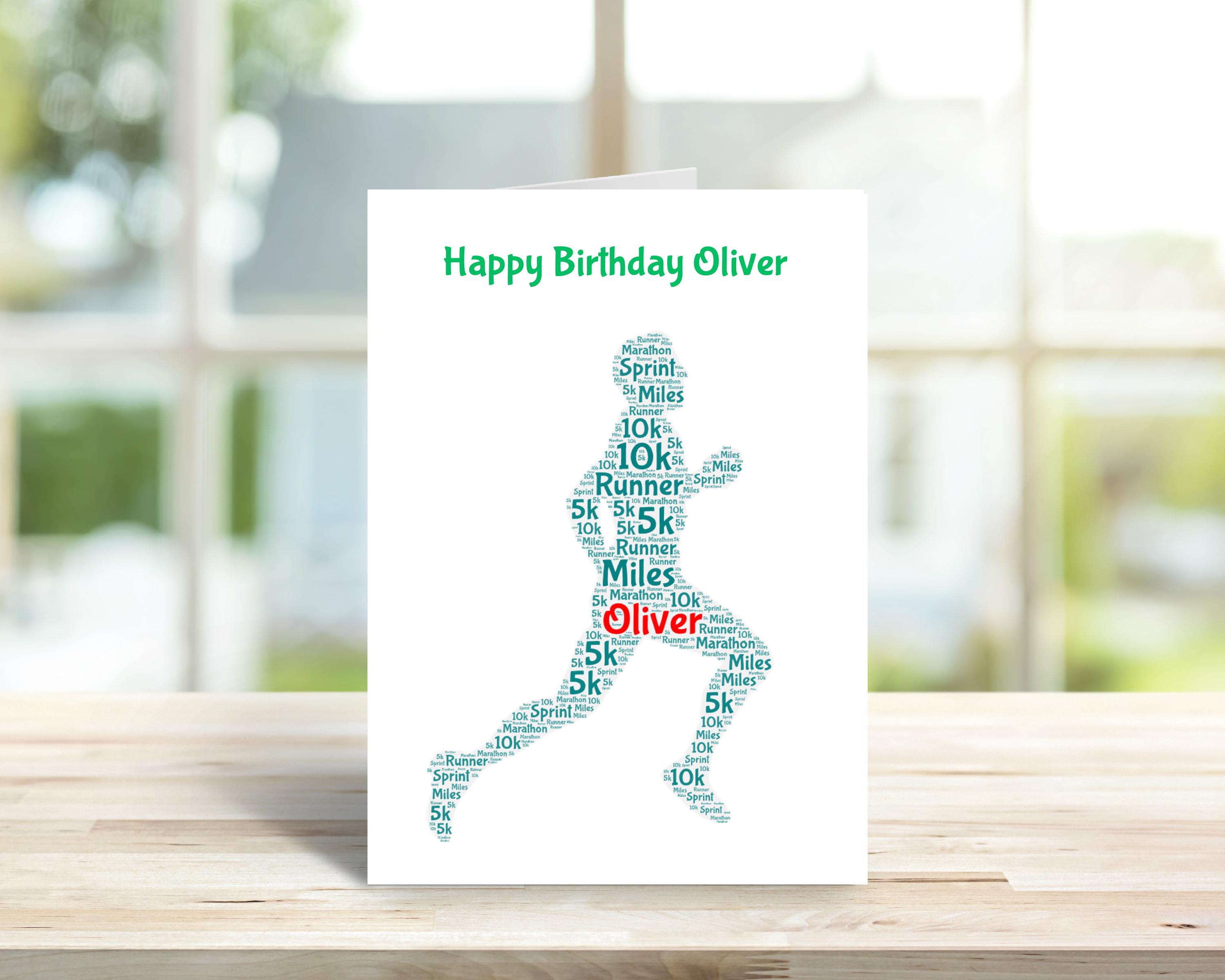 Birthday Male Runner Sport Theme In Orange And Golds Card (1232694 - Foto 9