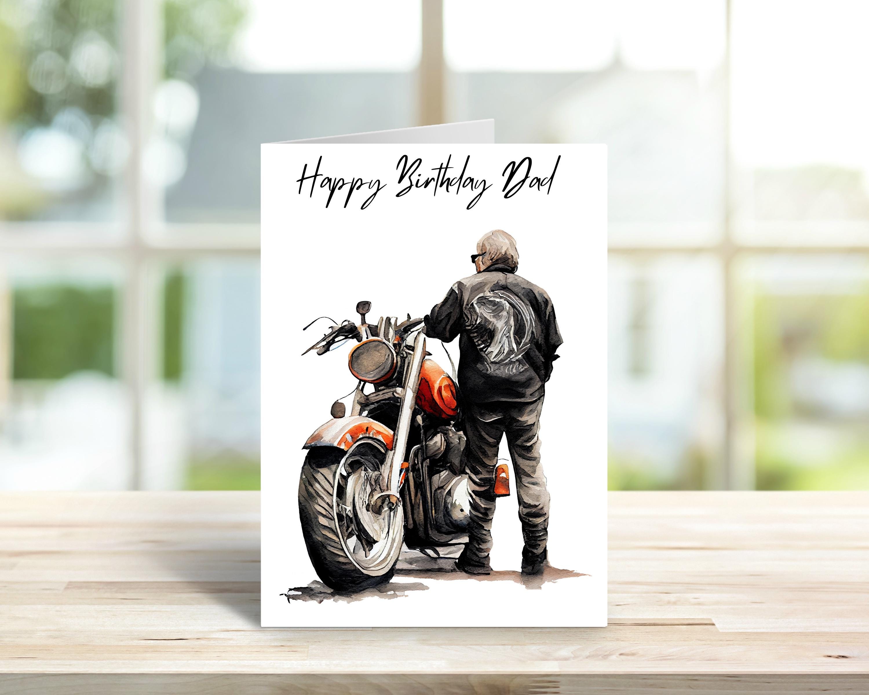 Motorcycle Dad Throw Blanket - 50x65 Inch Flannel Fleece Blanket For Biker Gifts, Father's Day, Christmas - View #4