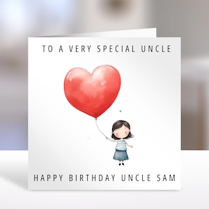 Birthday card , personalised card for Uncle| Home Gift | greeting Cards |  Uncle Gift