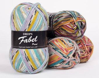 DROPS Fabel 75% lana, 25 poliamidas