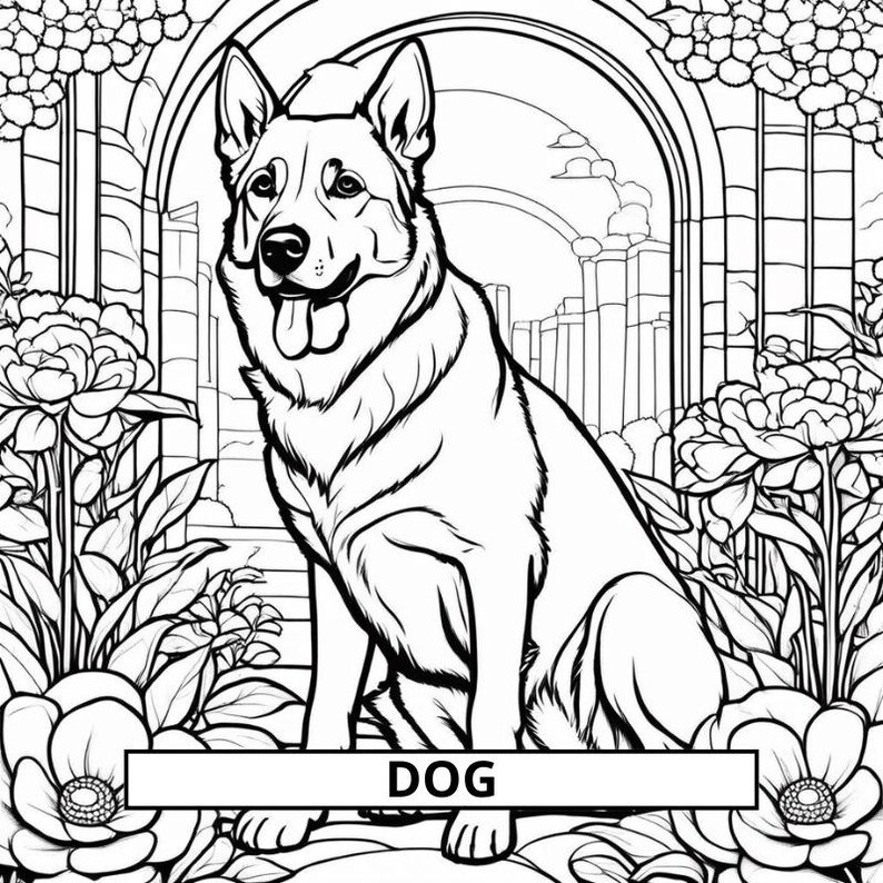 Domestic Animals Coloring Pages - Etsy