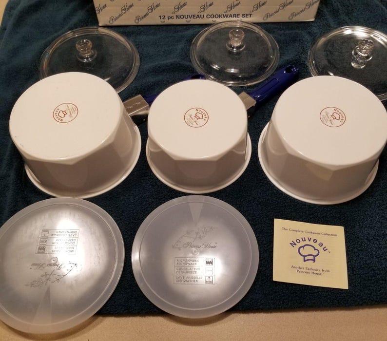 Princess House Nouveau Cookware Set 289 Vintage New Old Stock With Box ...