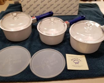 Juego de utensilios de cocina Princess House Nouveau 289 vintage nuevo antiguo stock con caja