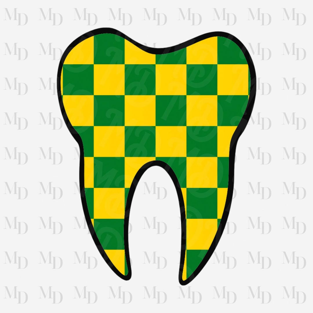 Checkered Tooth PNG, Dentist, Dental Assistant Sublimation (digital ...