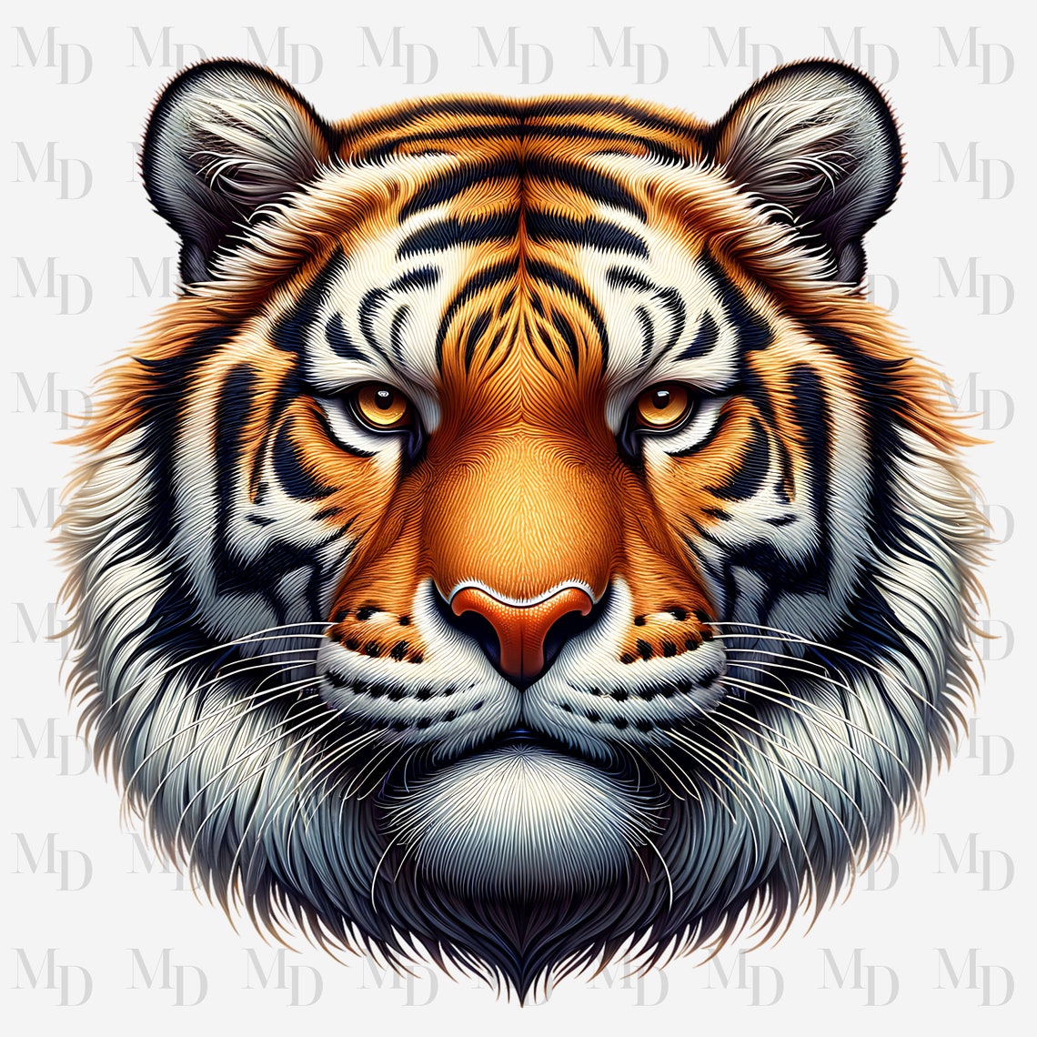 Tiger Face PNG, Tiger Clipart, Instant Download, Digital, 300 DPI ...