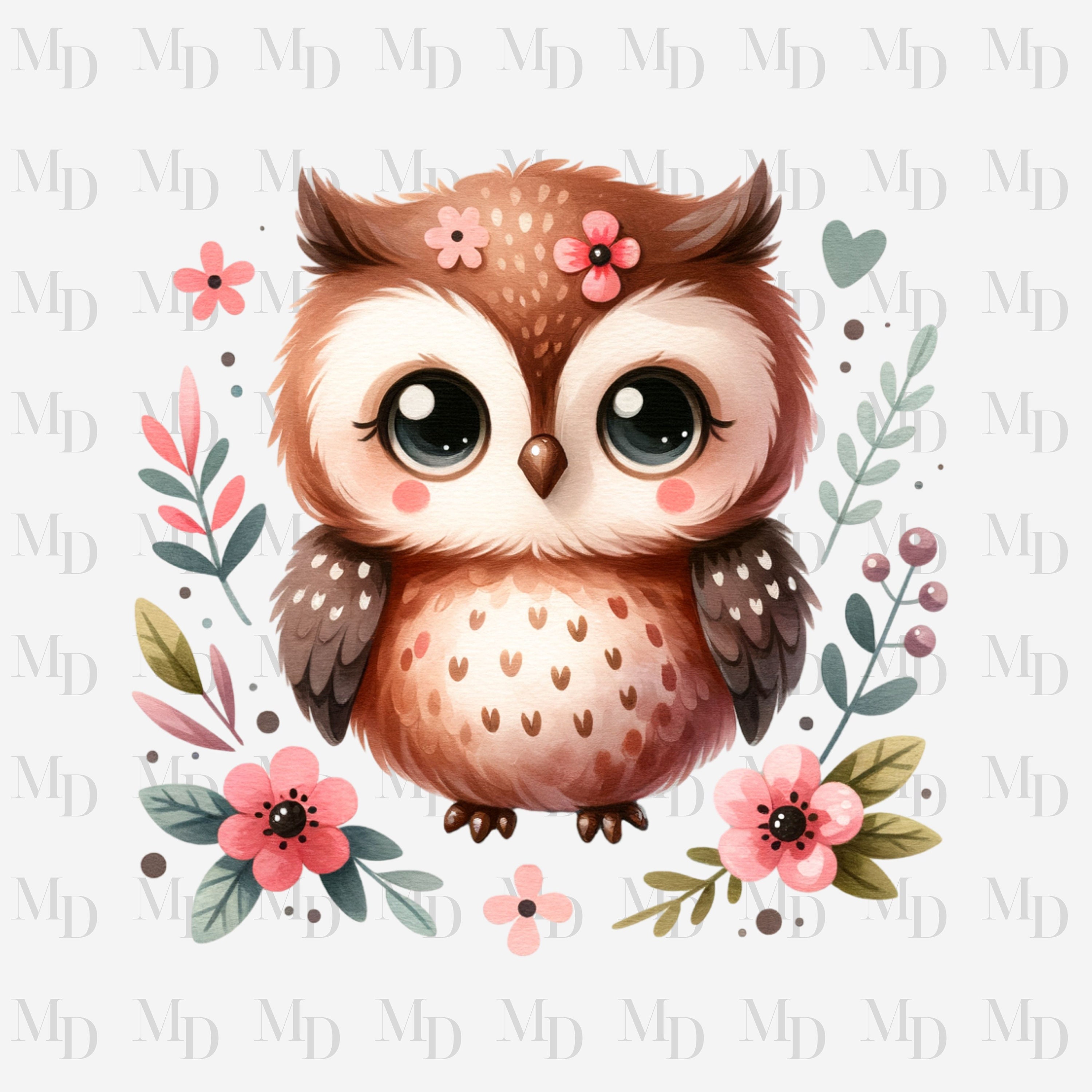 Búho rosado del bebé - Etsy México, image size:3000x3000