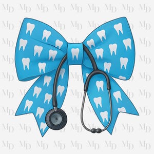 Arco dental PNG, Dientes, Dentista, Asistente dental, Sublimación, Descarga instantánea, Diseño coqueto, Estetoscopio, Azul
