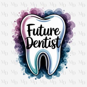 Przyszły dentysta PNG, zęby, sublimacja, pobieranie cyfrowe, natychmiastowe pobieranie, clipart