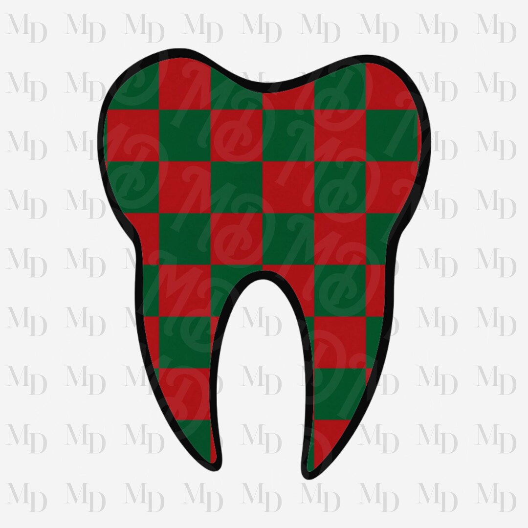 Checkered Tooth PNG, Dentist, Dental Assistant Sublimation (digital ...