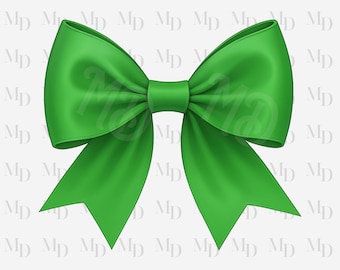 Könnte beinhalten: Eine leuchtend grüne Schleife mit klassischem Design. Die Schleife hat einen zentralen Knoten und fließende Enden mit spitzen Enden. Das Bild hat einen sauberen, weißen Hintergrund mit einem subtilen Muster aus sich wiederholenden Buchstaben.