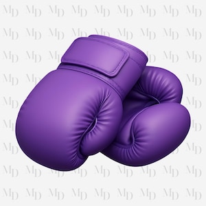 Guantes de boxeo morados PNG, descarga digital instantánea, sublimación