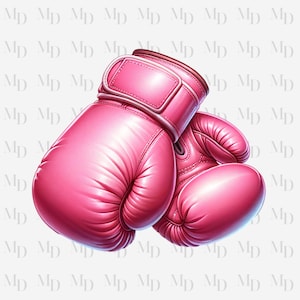 Rosa Boxhandschuhe PNG, digitaler Sofort-Download, Sublimation