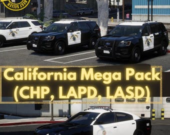 California Mega Pack (CHP, LAPD, Lasd) 1.0.0 Vehicle for FiveM - cars for FiveM RP servers