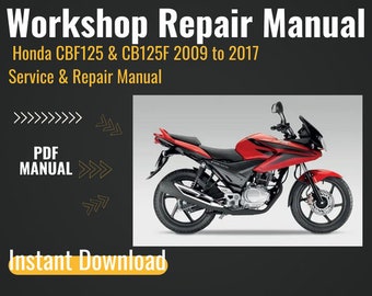 Honda CBF125, CB125F 2009 bis 2017 Service- und Reparaturhandbuch, Service-Reparaturhandbuch, Motor-Servicehandbuch, Motorrad-Reparaturhandbuch