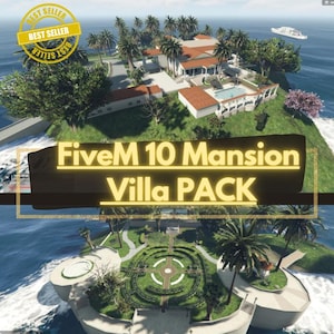 FiveM 10 Mansion Villa PACK - Luxury House Mansions MLO- MLO gta5 fivem - Realistico Progettato per i server Fivem Rp