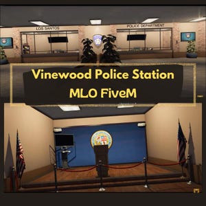 Estación de policía de Vinewood MLO FiveM: diseño realista para servidores de RP FiveM, MLO para FiveM RP GTA5, para servidores de RP GTA