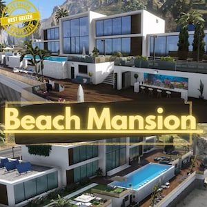 Beach Mansion MLO - Luxus-Strandvilla - Beach Bay MLO gta5 fivem - realistisch gestaltet für Fivem-RP-Server