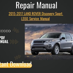 LAND ROVER Discovery Sport L550 2015-2017 サービスマニュアル サービスマニュアル ワークショップマニュアル 自動車修理マニュアル サービス修理マニュアル
