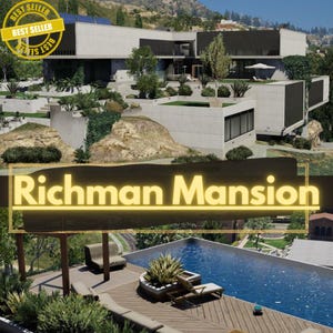 Richman Mansion MLO - Luxus-Strandvilla - Strandbucht MLO gta5 fivem - realistisch gestaltet für Fivem-RP-Server