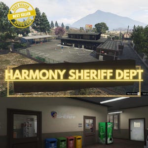 Departamento del Sheriff de Harmony MLO FiveM: diseño realista para servidores de RP FiveM, MLO para servidores de RP de GTA