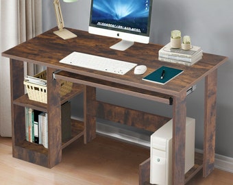 Computer Desk Laptop Pc Study Table Home Office Desk Furniture Workstation Shelf