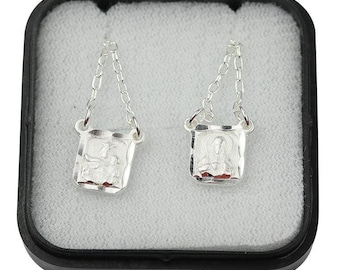 Square Silver Scapular