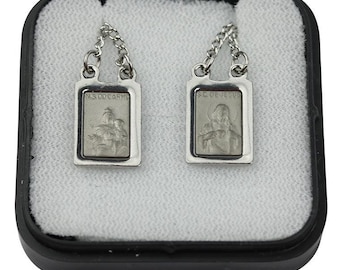 Rectangular stainless steel scapular
