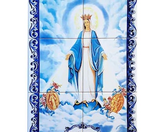 Tile Our Lady of Graces 6 pieces